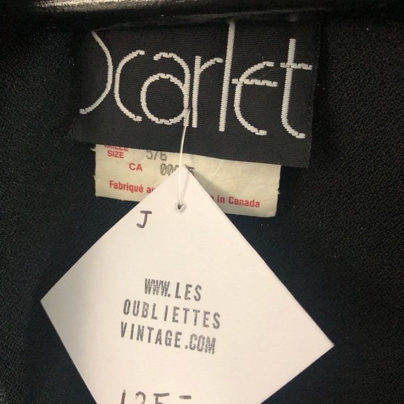 Vintage long sleeve black midi dress size 6 - Picture 6 of 8